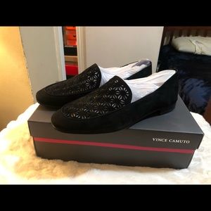 Women’s Vince Camuto VV-Marisel Black Lux Suede 9m